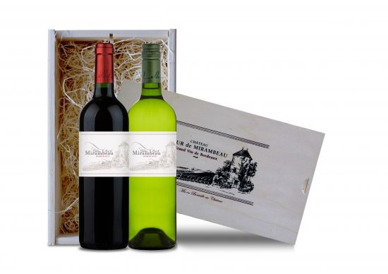 2 Vakskist Chateau De Mirambeau - voordelige wijn: lekkerste wijnen online bestellen